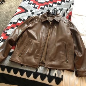 Round Tree and Yorke Leather Jacket